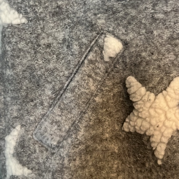 Baby Gap Gray And White Star Coat Size 4 - Picture 5 of 15